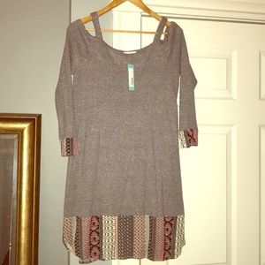 NWT THML cold shoulder dress